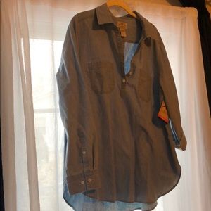 Light blue denim shirt